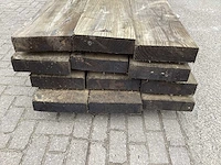 Zwart behandeld 300x75 mm balken (12x) - afbeelding 6 van  6