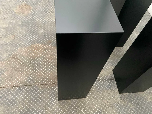 Zwart gelakte sokkel/zuil/pilaar (6x) - afbeelding 4 van  25