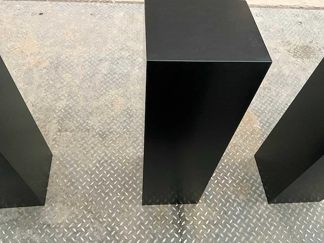Zwart gelakte sokkel/zuil/pilaar (6x) - afbeelding 5 van  25