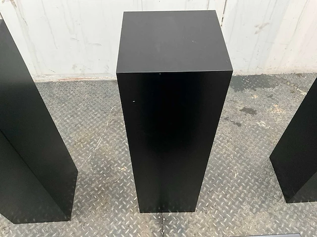 Zwart gelakte sokkel/zuil/pilaar (6x) - afbeelding 6 van  25