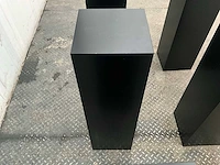 Zwart gelakte sokkel/zuil/pilaar (6x) - afbeelding 7 van  25