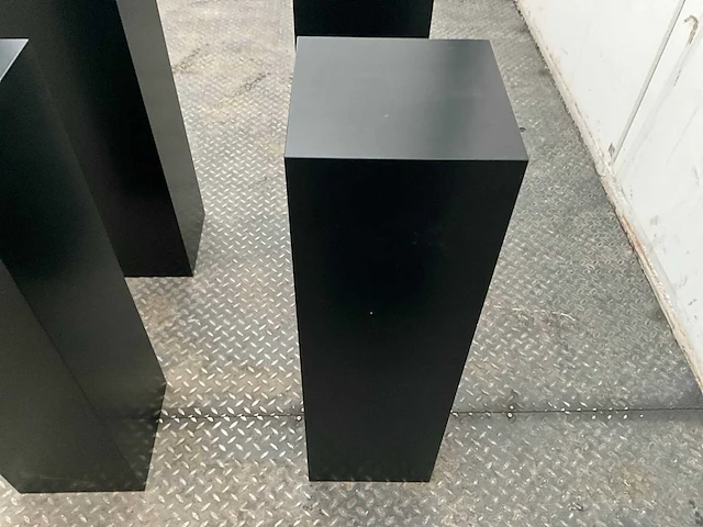 Zwart gelakte sokkel/zuil/pilaar (6x) - afbeelding 8 van  25