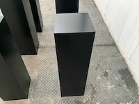 Zwart gelakte sokkel/zuil/pilaar (6x) - afbeelding 17 van  25