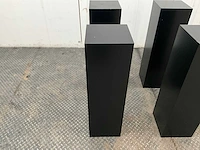 Zwart gelakte sokkel/zuil/pilaar (6x) - afbeelding 12 van  25
