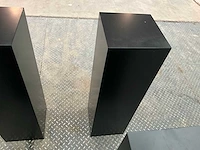 Zwart gelakte sokkel/zuil/pilaar (6x) - afbeelding 21 van  25