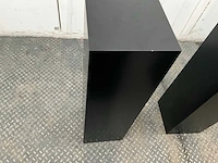 Zwart gelakte sokkel/zuil/pilaar (6x) - afbeelding 22 van  25