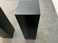 Zwart gelakte sokkel/zuil/pilaar (6x) - afbeelding 24 van  25