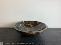 Zwart goud marmer waskom, portoro, 2023 - afbeelding 7 van  12