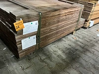 Zwart kabbes hardhouten planken geschaafd 21x145mm, lengte 155-185cm (170x) - afbeelding 3 van  3