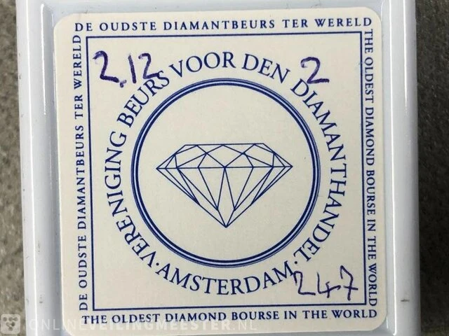Zwart saffier - 2.12 karaat zwart saffier - afbeelding 2 van  2