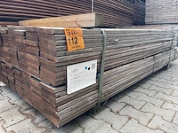 Zwarte kabbes planken geschaafd 2150-2450x145x21mm (135x) - afbeelding 2 van  3