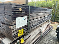 Zwarte kabbes planken geschaafd 2150-2450x145x21mm (135x) - afbeelding 2 van  3