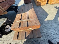Zwarte kabbes prime hardhouten planken geschaafd 21x145mm, lengte 75/215cm 60/245cm (135x) - afbeelding 1 van  3