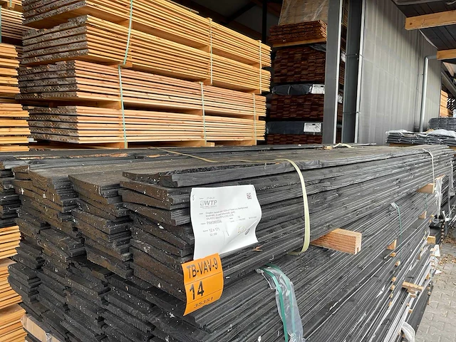 Zweeds rabat zwart gecoat 3000x171x26mm (52x) - afbeelding 2 van  3