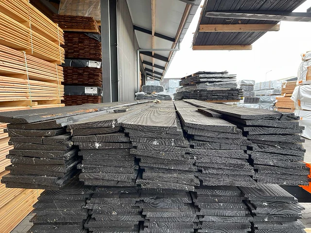 Zweeds rabat zwart gecoat 3000x171x26mm (52x) - afbeelding 3 van  3