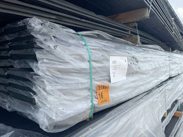 Zweeds rabat zwart gecoat 3600x195x16mm (100x) - afbeelding 4 van  4