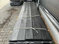 Zweeds rabat zwart gecoat 4000x190x21mm (111x) - afbeelding 1 van  2
