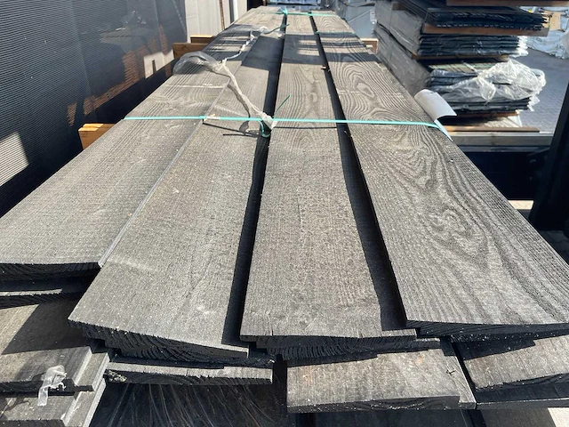 Zweeds rabat zwart gecoat 4000x190x21mm (17x) - afbeelding 1 van  3