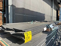 Zweeds rabat zwart gecoat 4000x190x21mm (17x) - afbeelding 2 van  3
