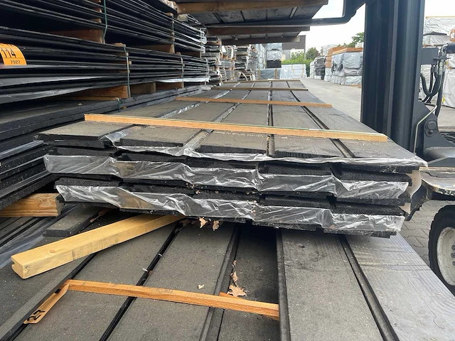 Zweeds rabat zwart gecoat 4000x195x18mm (50x) - afbeelding 2 van  2