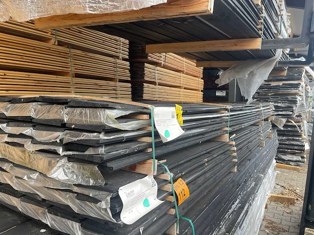 Zweeds rabat zwart gecoat 4000x195x18mm (50x) - afbeelding 2 van  3