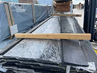 Zweeds rabat zwart gecoat 4000x195x18mm (50x) - afbeelding 1 van  3