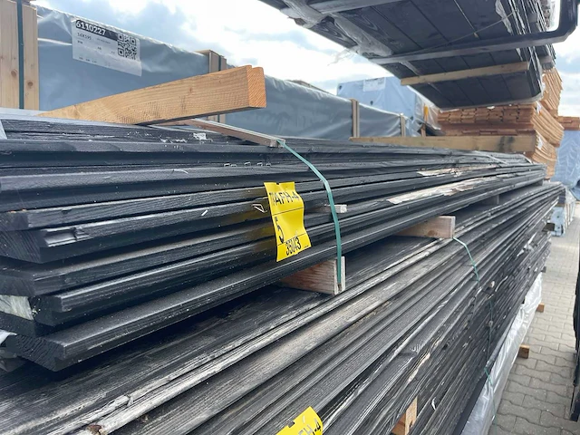 Zweeds rabat zwart gecoat 4000x195x18mm (50x) - afbeelding 2 van  3