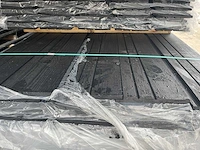 Zweeds rabat zwart gecoat 4200x195x16mm (100x) - afbeelding 1 van  3