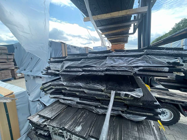 Zweeds rabat zwart gecoat 5000x195x18mm (44x) - afbeelding 3 van  3