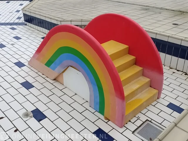 Zwembad peuter glijbaan, rainbow - afbeelding 3 van  5