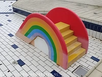 Zwembad peuter glijbaan, rainbow - afbeelding 3 van  5