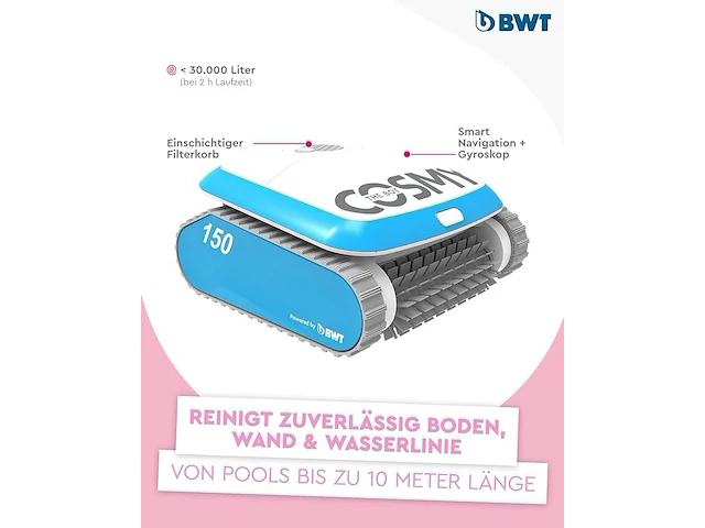 Zwembadrobot bwt cosmy 150 - afbeelding 3 van  5