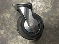 Zwenkwielen 200 x 50mm (3x) - afbeelding 4 van  4