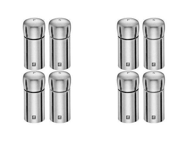 Zwilling spices zoutmolen en pepermolen 2-delig d: 5 cm / h: 10 cm - afbeelding 1 van  2