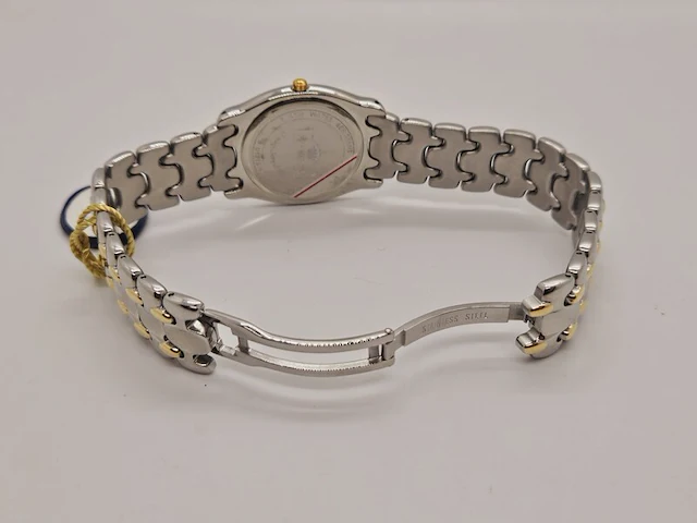 Zwitsers herenhorloge pryngeps two tone met golvende wijzerplaat - afbeelding 7 van  9