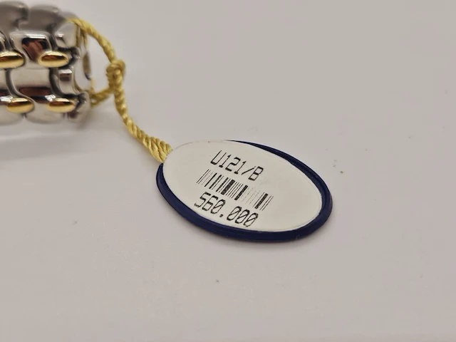 Zwitsers herenhorloge pryngeps two tone met golvende wijzerplaat - afbeelding 9 van  9