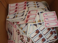 +/- 700 naamstickers strijklabels 6x - afbeelding 2 van  3