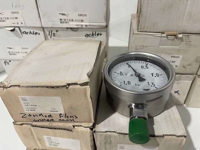 - partij hydraulische drukmeters - afbeelding 4 van  5