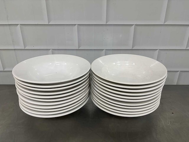 - porselein diep bord (22x) - afbeelding 2 van  4