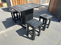 - tuinset bartafel met krukken - afbeelding 1 van  3