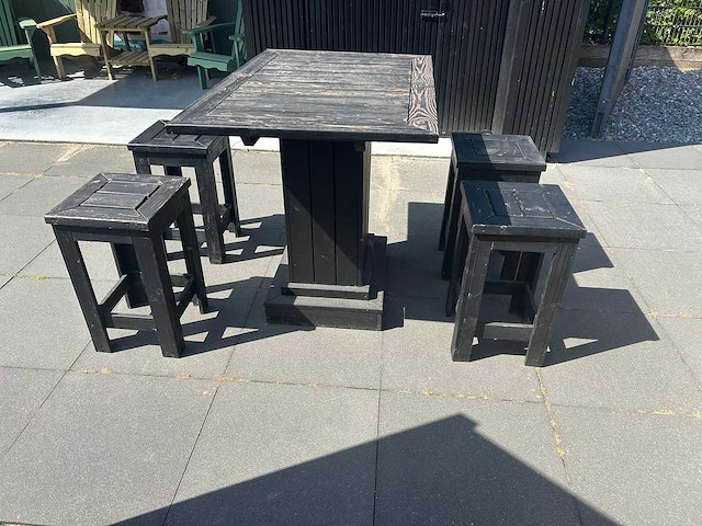 - tuinset bartafel met krukken - afbeelding 2 van  3