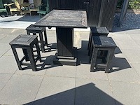- tuinset bartafel met krukken - afbeelding 2 van  3