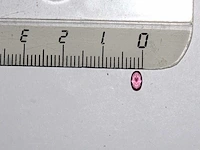 0,25 ct. ovale vorm roze lavendel - rododiet-edelsteen - afbeelding 7 van  8
