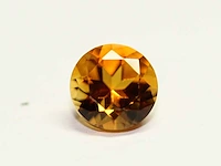 0,64ct. ronde goudkleurige citrien-edelsteen