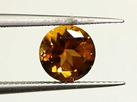0,64ct. ronde goudkleurige citrien-edelsteen - afbeelding 4 van  7