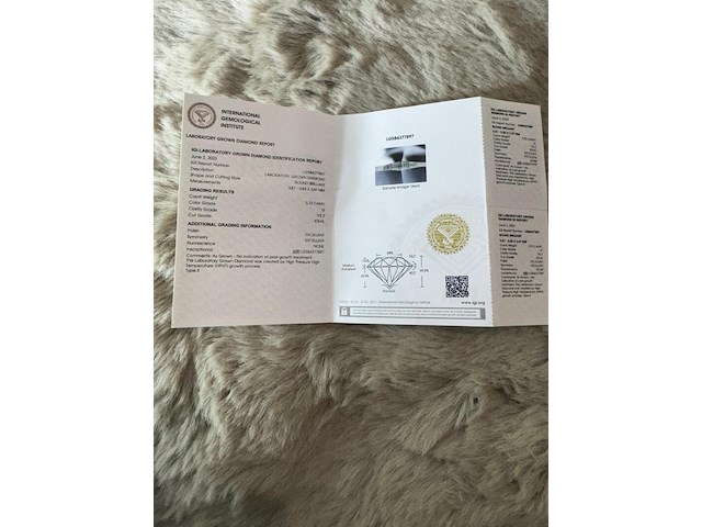 0.72 karaat diamant (gecertificeerd) igi (lg584377897) - afbeelding 2 van  7