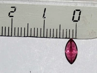 0,75 ct. marquise vorm frambeis - rodoliet-edelsteen - afbeelding 3 van  12