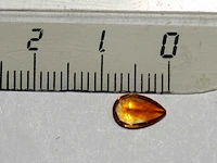 0,75 ct. peervormige gouden -citrien-edelsteen - afbeelding 4 van  10