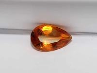 0,75 ct. peervormige gouden -citrien-edelsteen - afbeelding 8 van  10