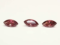 0,84 ct. marquise-vorm roze rozenkleur rodoliet-edelsteen